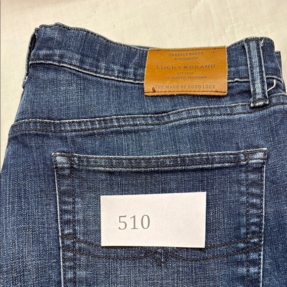 Lucky Brand Men's 36x30 121 Heritage Slim Straight Leg Jeans Blue Denim EUC - Picture 9 of 9